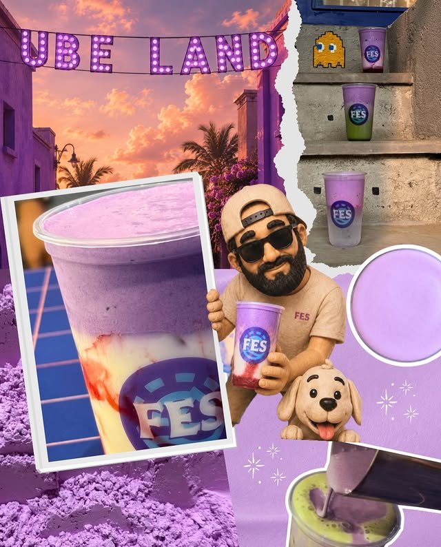 FES Ube Land — purple ube desserts lineup
